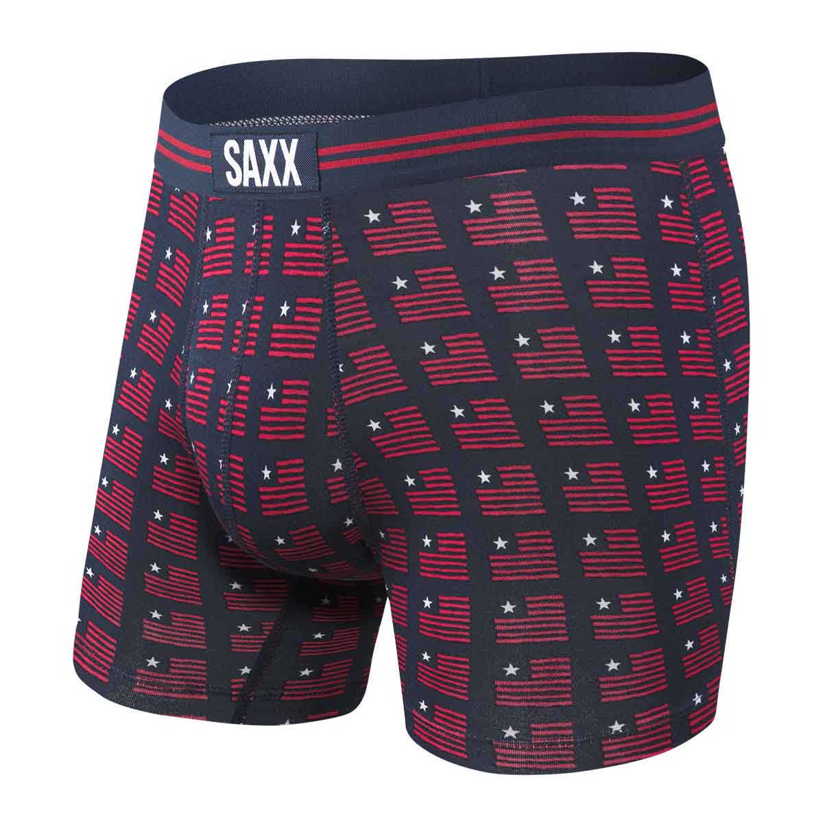 Saxx Vibe Boxer Brief Men's in Navy American Spirit